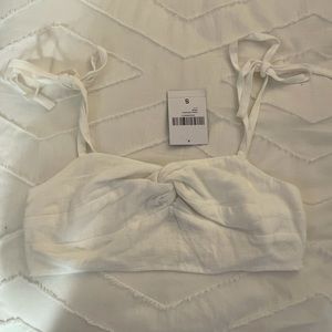 Twist front crop top